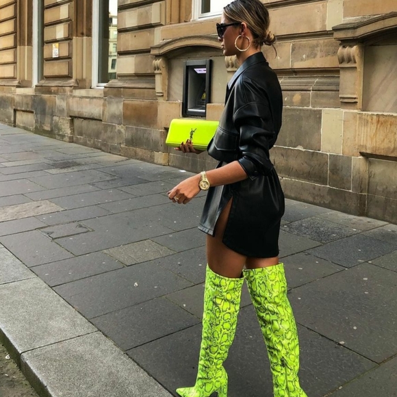 ZARA | Bloggers Fave Belted Faux Leather Shirt - Picture 4 of 15